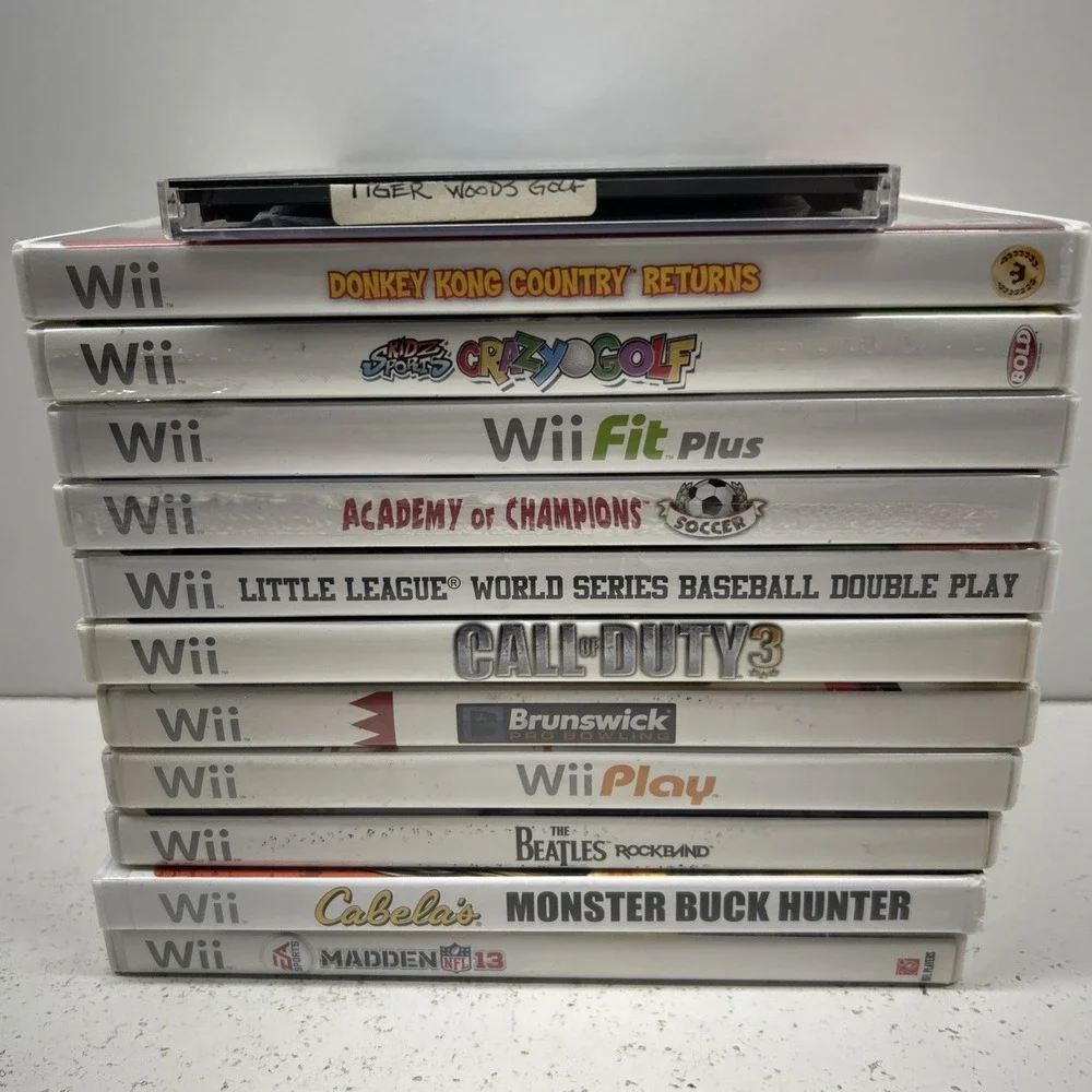 12 Nintendo Wii Games Bundle Donkey‎ Kong Sports Hunting & More Lot Great Value